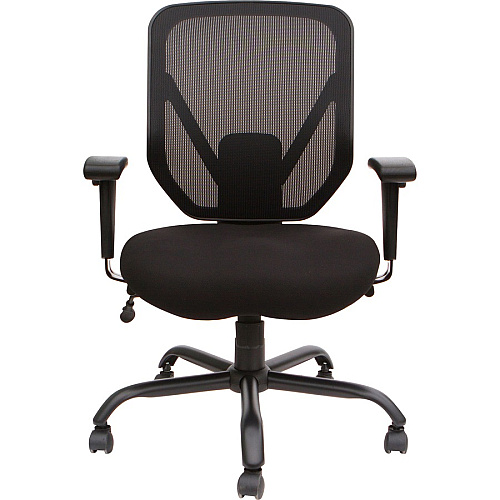 SOHO SOHO Big & Tall Mesh Back Chair Black Seat Color - Fabric Seat Material - Black Back Color - 5-star Base - 1 Each (LLR81804)