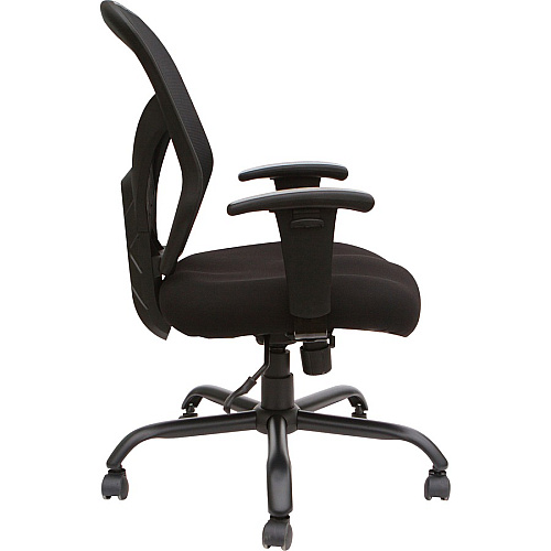 SOHO SOHO Big & Tall Mesh Back Chair Black Seat Color - Fabric Seat Material - Black Back Color - 5-star Base - 1 Each (LLR81804)