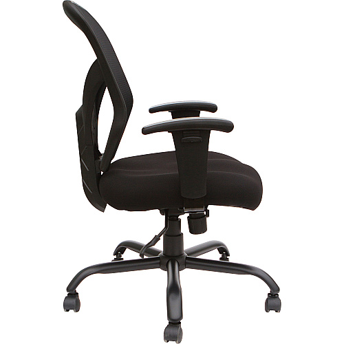 SOHO SOHO Big & Tall Mesh Back Chair Black Seat Color - Fabric Seat Material - Black Back Color - 5-star Base - 1 Each (LLR81804)