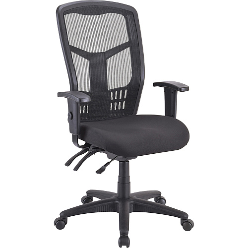 Lorell Ergomesh Executive Mesh High-Back Chair (86200) Frame Black - 1 Each (LLR86210)