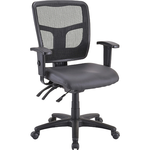 Lorell Ergomesh Executive Mesh Mid-Back Office Chair (86201) Frame Black - 1 Each (LLR86211)