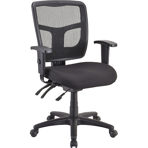 Lorell Ergomesh Executive Mesh Mid-Back Office Chair (86201) Frame Black - 1 Each (LLR86211)