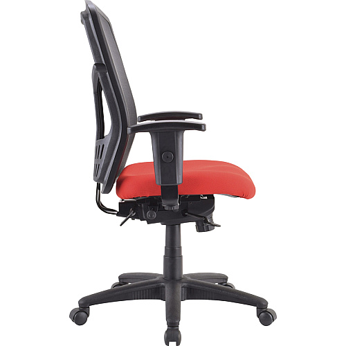 Lorell Premium Molded Tractor Seat For Ergomesh Frame Red - Fabric - 1 Each (LLR86214)