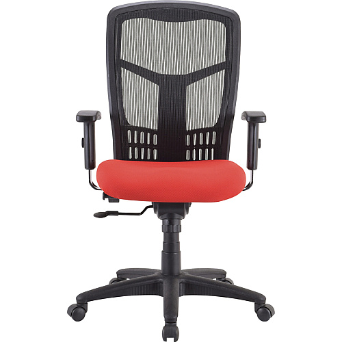 Lorell Premium Molded Tractor Seat For Ergomesh Frame Red - Fabric - 1 Each (LLR86214)