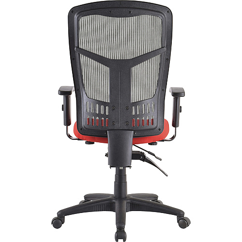 Lorell Premium Molded Tractor Seat For Ergomesh Frame Red - Fabric - 1 Each (LLR86214)