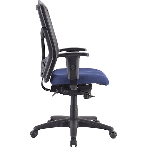 Lorell Premium Molded Tractor Seat For Ergomesh Frame Navy - Fabric - 1 Each (LLR86216)