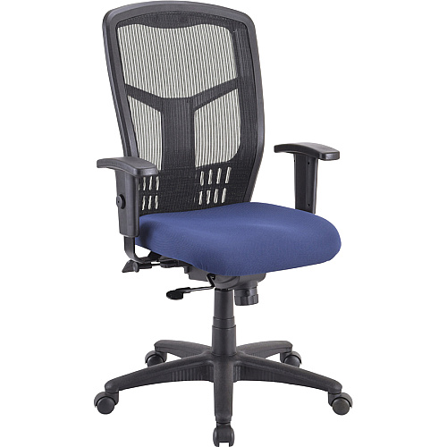Lorell Premium Molded Tractor Seat For Ergomesh Frame Navy - Fabric - 1 Each (LLR86216)