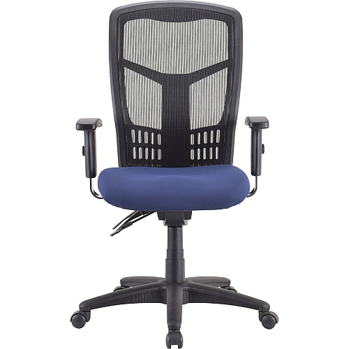 Lorell Premium Molded Tractor Seat For Ergomesh Frame Navy - Fabric - 1 Each (LLR86216)