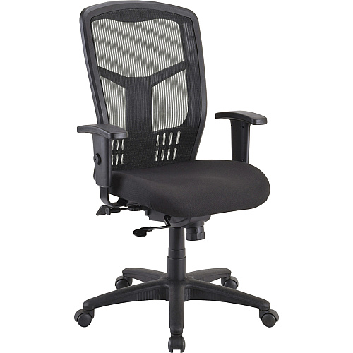 Lorell Premium Molded Tractor Seat For Ergomesh Frame Black - Fabric - 1 Each (LLR86219)