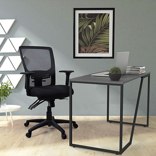 Lorell Ratchet High-back Mesh Chair Black Seat Color - Black Back Color - Mesh Back Material - High Back - 5-star Base - 1 Each (LLR86220)