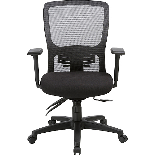 Lorell Ratchet High-back Mesh Chair Black Seat Color - Black Back Color - Mesh Back Material - High Back - 5-star Base - 1 Each (LLR86220)