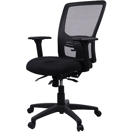 Lorell Ratchet High-back Mesh Chair Black Seat Color - Black Back Color - Mesh Back Material - High Back - 5-star Base - 1 Each (LLR86220)