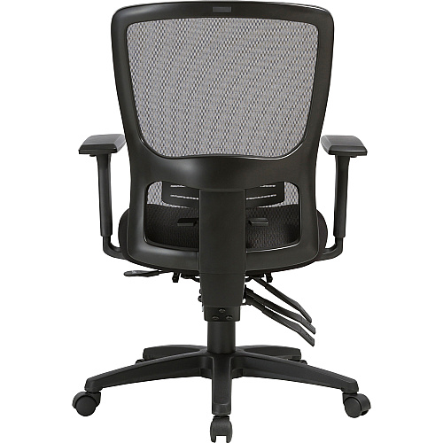 Lorell Ratchet High-back Mesh Chair Black Seat Color - Black Back Color - Mesh Back Material - High Back - 5-star Base - 1 Each (LLR86220)