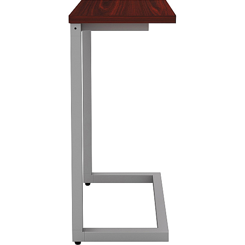 Lorell Quintessence Collection Cantilever Table Mahogany Rectangle Top - Cantilever Base - 9.90" Table Top Length x 17.40" Table Top Width - 26.50" Height - 1 Each (LLR86927)
