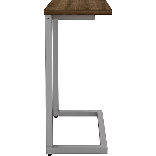 Lorell Quintessence Collection Cantilever Table Walnut Rectangle Top - Cantilever Base - 9.90" Table Top Length x 17.40" Table Top Width - 26.50" Height - Assembly Required - 1 Each (LLR86928)