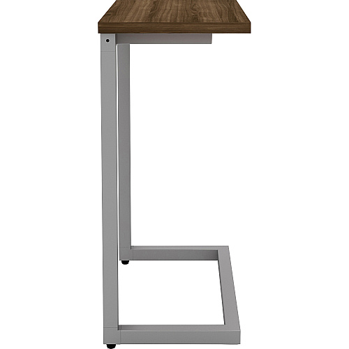 Lorell Quintessence Collection Cantilever Table Walnut Rectangle Top - Cantilever Base - 9.90" Table Top Length x 17.40" Table Top Width - 26.50" Height - Assembly Required - 1 Each (LLR86928)