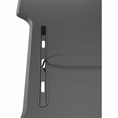 Lorell X-type Slim Desk Riser 19 lb Load Capacity - 16.50" Height x 20" Width - Desktop - Black (LLR99539)