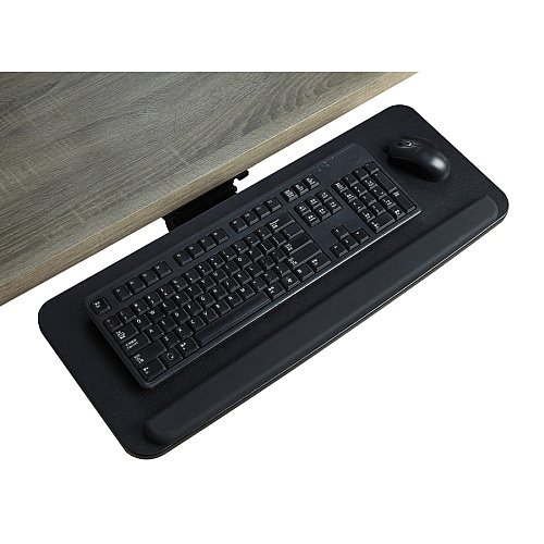 Lorell Universal Keyboard Tray 5" Height x 10.9" Width - Black - 1 Each (LLR99543)