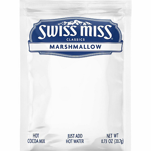 Swiss Miss&reg; Milk Chocolate Hot Cocoa Mix Powder - 0.73 oz - Marshmallow - 50 / Box (47492)