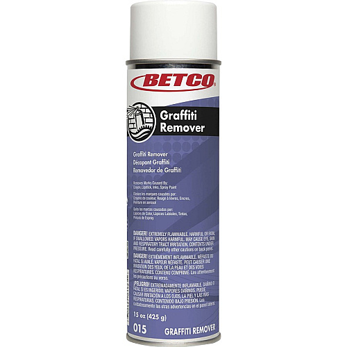 Betco Graffiti Remover Ready-To-Use - 15 fl oz (0.5 quart) - Fast Acting - Clear - 12 / Carton (0152300CT)
