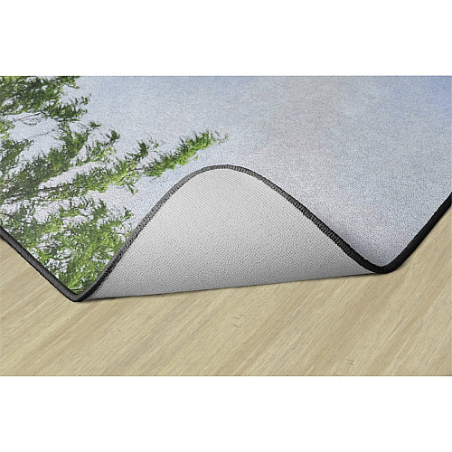 Flagship Carpets Barn Animals Classroom Rug Floor Rug - 12 ft Length x 93" Width x 0.50" Thickness - Rectangle - Multicolor - Yarn - 1 Each (FA100444FS)