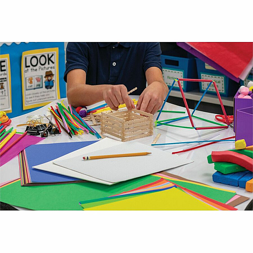 Learn It By Art&trade; Learn It By Art Makerspace Builder II Art, Craft - 18" Height x 14" Width x 4" Length - Assorted - 1 Kit (1001002)