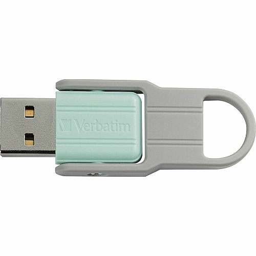 Microban 32GB Store 'n' Flip&reg; USB Flash Drive - 2pk - Blue, Mint 32 GB - USB 2.0 Type A - Blue, Mint - Lifetime Warranty - 2 / Pack (70061)