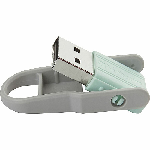 Microban 32GB Store 'n' Flip&reg; USB Flash Drive - 2pk - Blue, Mint 32 GB - USB 2.0 Type A - Blue, Mint - Lifetime Warranty - 2 / Pack (70061)