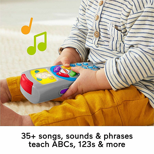 Laugh & Learn Puppy's Remote Skill Learning: Alphabet, Songs, Interactive Learning, Number, Alphabet, Color, Fine Motor, Opposite (CMW48)