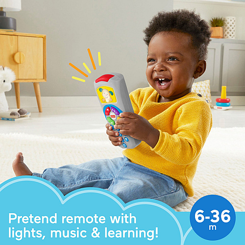 Laugh & Learn Puppy's Remote Skill Learning: Alphabet, Songs, Interactive Learning, Number, Alphabet, Color, Fine Motor, Opposite (CMW48)