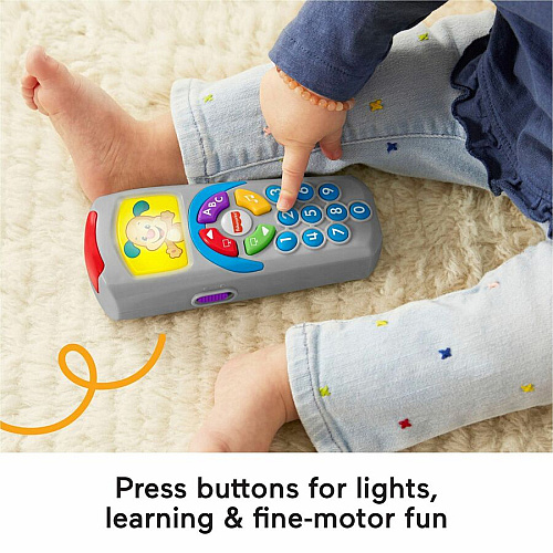Laugh & Learn Puppy's Remote Skill Learning: Alphabet, Songs, Interactive Learning, Number, Alphabet, Color, Fine Motor, Opposite (CMW48)