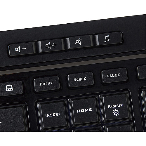 Verbatim Illuminated Wired Keyboard Cable Connectivity - USB Type A Interface - Media Player Hot Key(s) - Windows, Mac OS, Linux - Black (99789)