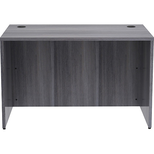 Lorell Essentials Series Rectangular Desk Shell 29.5" Height x 48" Width x 30" Depth, x 1" Thickness Top - Laminate, Weathered Charcoal Table Top - Grommet (LLR69548)