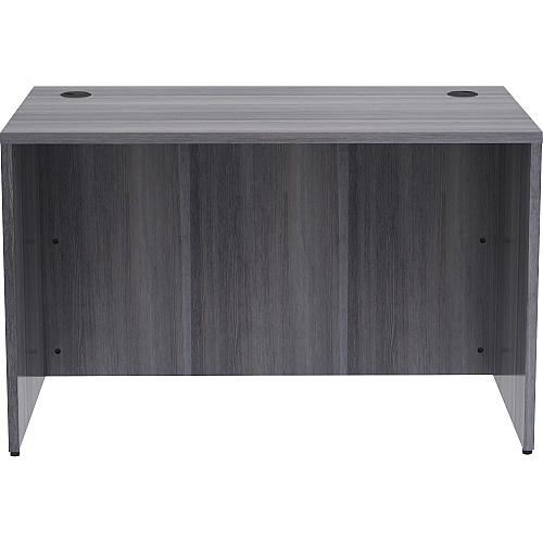 Lorell Essentials Series Rectangular Desk Shell 29.5" Height x 48" Width x 30" Depth, x 1" Thickness Top - Laminate, Weathered Charcoal Table Top - Grommet (LLR69548)