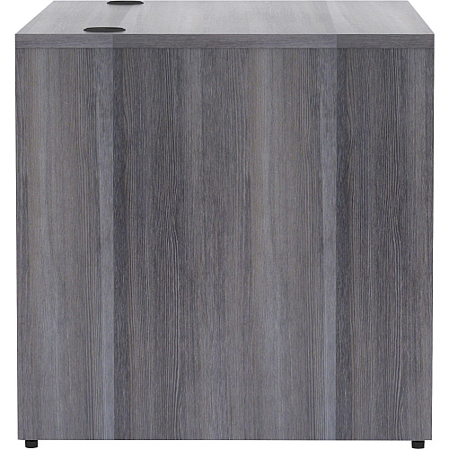 Lorell Essentials Series Rectangular Desk Shell 29.5" Height x 48" Width x 30" Depth, x 1" Thickness Top - Laminate, Weathered Charcoal Table Top - Grommet (LLR69548)