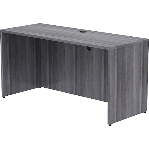 Lorell Essentials Series Credenza Shell 29.5" Height x 60" Width x 24" Depth, x 1" Thickness Top - Laminate, Weathered Charcoal Table Top - Modesty Panel (69553)