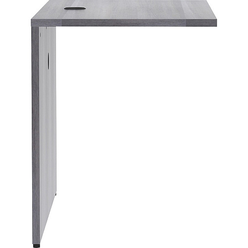 Lorell Essentials Series Bridge 48" Width x 24" Depth x 29.50" Height - Polyvinyl Chloride (PVC) - Laminate, Weathered Charcoal - 1 Each (LLR69556)