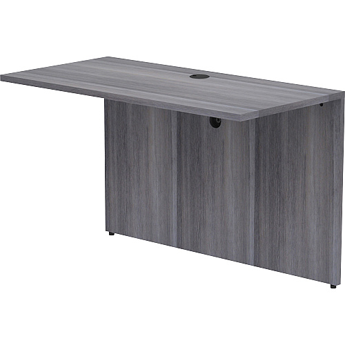 Lorell Essentials Series Bridge 48" Width x 24" Depth x 29.50" Height - Polyvinyl Chloride (PVC) - Laminate, Weathered Charcoal - 1 Each (LLR69556)
