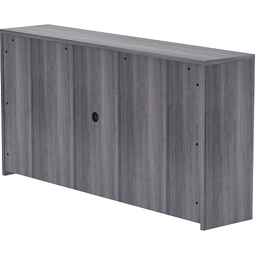 Lorell Essentials Series Stack-on Hutch with Doors 36" Height x 72" Width x 15" Depth - 4 Door(s) - Grommet (69557)