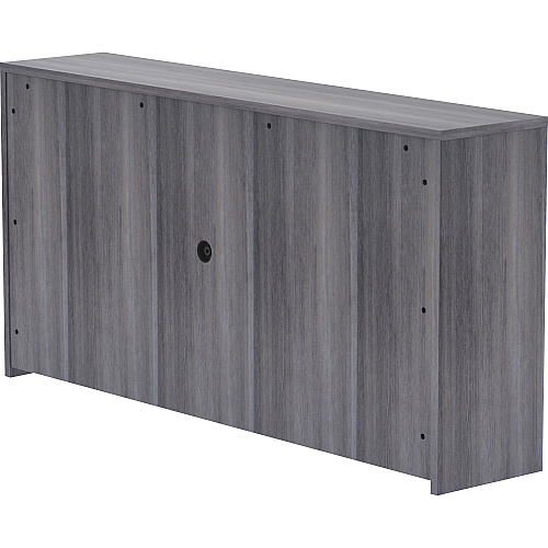 Lorell Essentials Series Stack-on Hutch with Doors 36" Height x 72" Width x 15" Depth - 4 Door(s) - Grommet (69557)