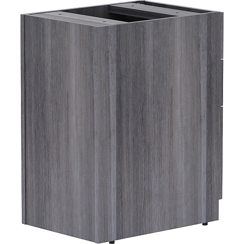 Lorell Essentials Series Box/Box/File Fixed File Cabinet 28.3" Height x 16" Width x 22" DepthFile, Box Drawer(s) - Finish: Laminate, Weathered Charcoal - File Drawer (LLR69558)