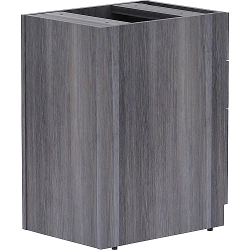 Lorell Essentials Series Box/Box/File Fixed File Cabinet 28.3" Height x 16" Width x 22" DepthFile, Box Drawer(s) - Finish: Laminate, Weathered Charcoal - File Drawer (LLR69558)