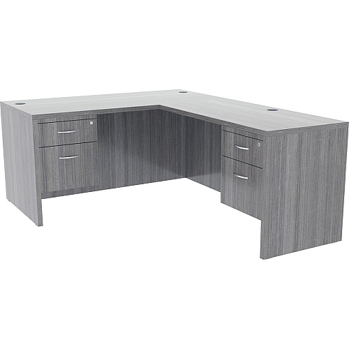Lorell Essentials Series Box/File Hanging File Cabinet 28.3" Height x 16" Width x 12" DepthBox, File Drawer(s) - Finish: Weathered Charcoal, Laminate (LLR69562)