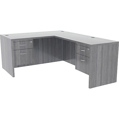 Lorell Essentials Series Box/File Hanging File Cabinet 28.3" Height x 16" Width x 12" DepthBox, File Drawer(s) - Finish: Weathered Charcoal, Laminate (LLR69562)