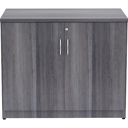 Lorell Essentials Series 2-Door Storage Cabinet 29.5" Height x 36" Width x 22.5" Depth - 2 Door(s) - Finish: Weathered Charcoal, Laminate (LLR69564)