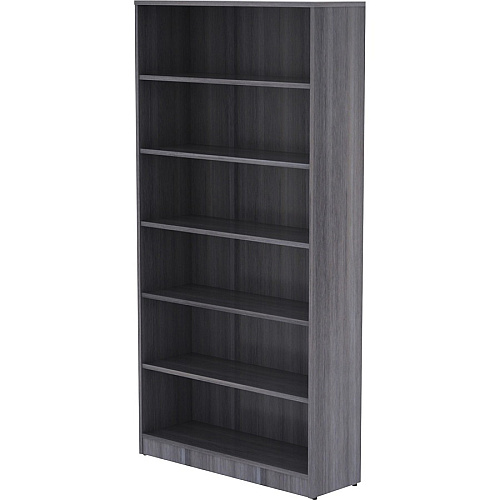 Lorell Laminate Bookcase 6 Shelf(ves) - 72" Height x 36" Width x 12" Depth - Thermally Fused Laminate - 1 Each (LLR69565)