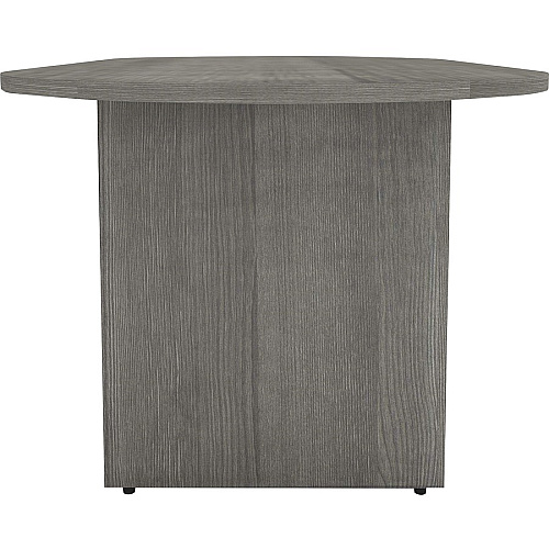 Lorell Essentials Oval Conference Table x 1.3" Thickness Top, 36" Height x 72" Width x 29.5" Depth - Finish: Weathered Charcoal, Laminate (LLR69569)