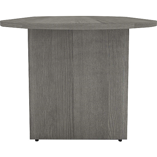 Lorell Essentials Oval Conference Table x 1.3" Thickness Top, 36" Height x 72" Width x 29.5" Depth - Finish: Weathered Charcoal, Laminate (LLR69569)