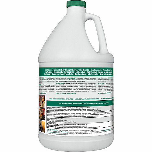 Simple Green Industrial Cleaner/Degreaser For Multipurpose, Multi Surface - Concentrate - Liquid - 128 fl oz (4 quart) - Original Scent - Non-abrasive, Non-flammable - Green - 168 / Pallet (13005PL)