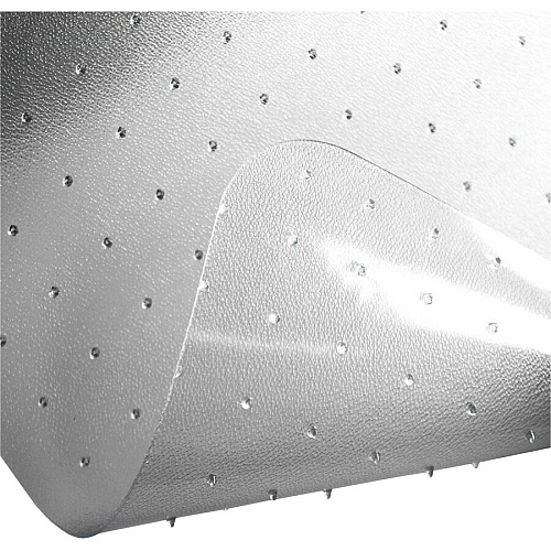Floortex Polycarbonate Lipped Chair Mat for Carpets up to 1/2" - 35" x 47" 47" Length x 35" Width x 0.085" Depth x 0.085" Thickness - Lip Size 20" Length x 10" Width - Lipped - Polycarbonate - Clear - 1 Each - TAA Compliant (FC118923LR)